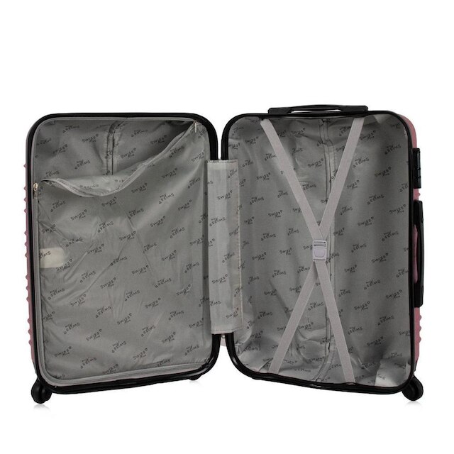 Conjunto de Malas de viagem PP, P e M Detroit Swiss Move Rose