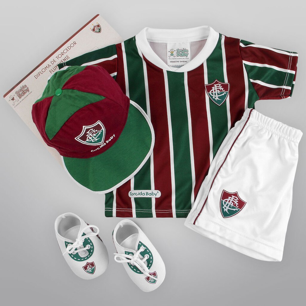 Conjunto Fluminense Sublimado c/ 4 peças Infantil