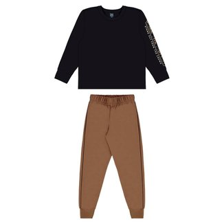 Conjunto Infantil com Camiseta e Calça para Menino Bee Loop