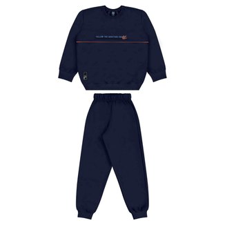 Conjunto Infantil Masculino com Blusão e Calça Bee Loop