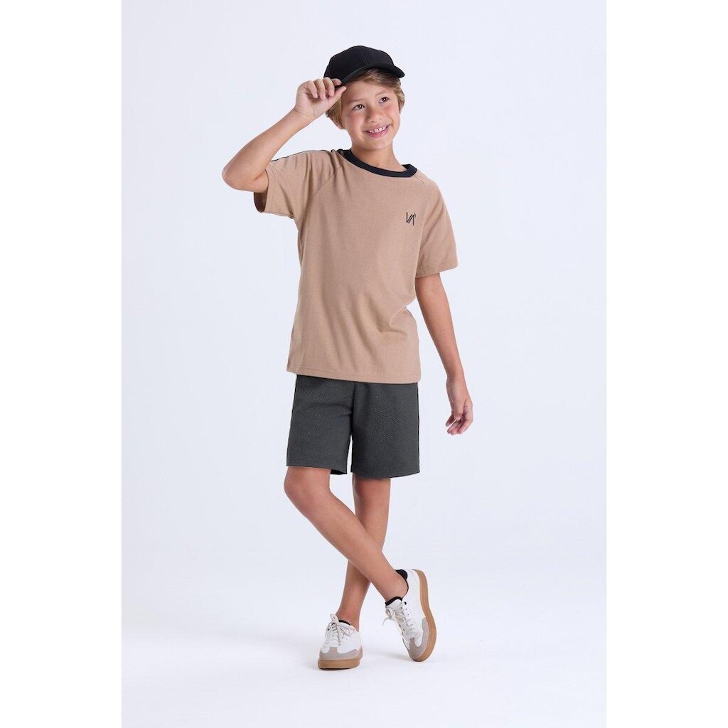 Conjunto Infantil Masculino de Verão Faixas