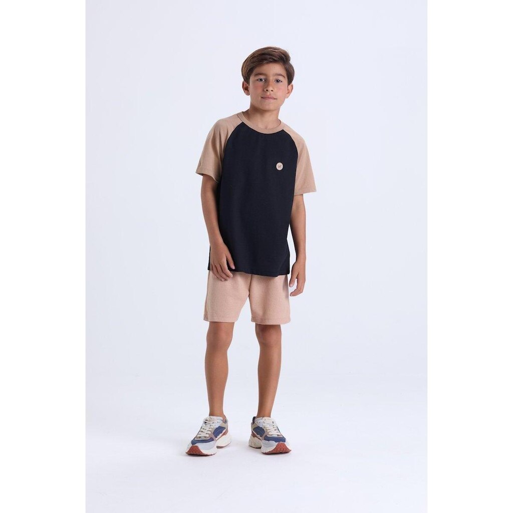 Conjunto Infantil Masculino de Verão Raglan