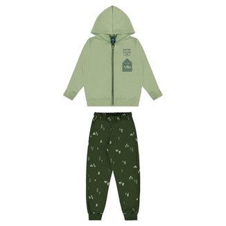 Conjunto Jaqueta e Calça Moletom para Meninos Bee Loop