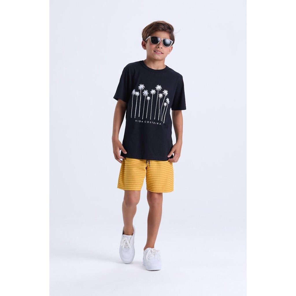 Conjunto Menino Infantil de Verão Tropical