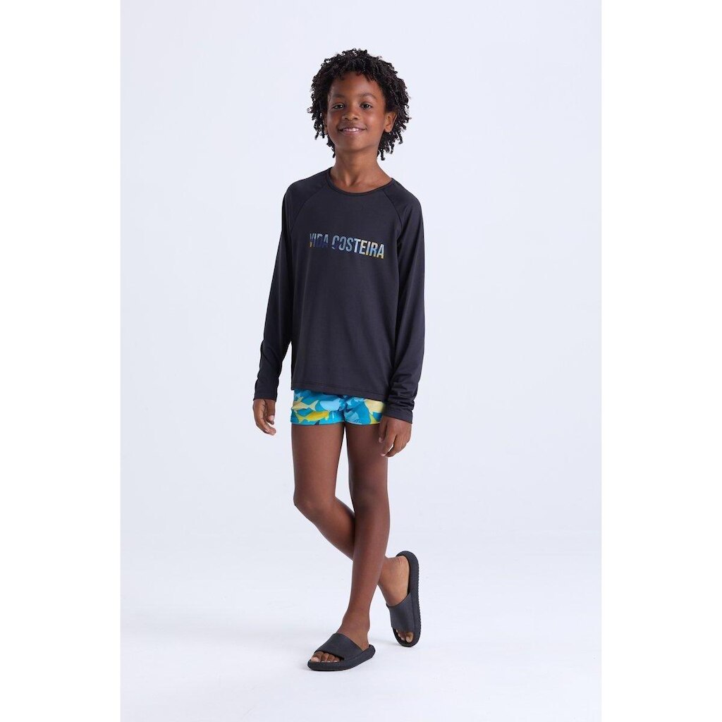 Conjunto Moda Praia Masculino Infantil Vida Costeira