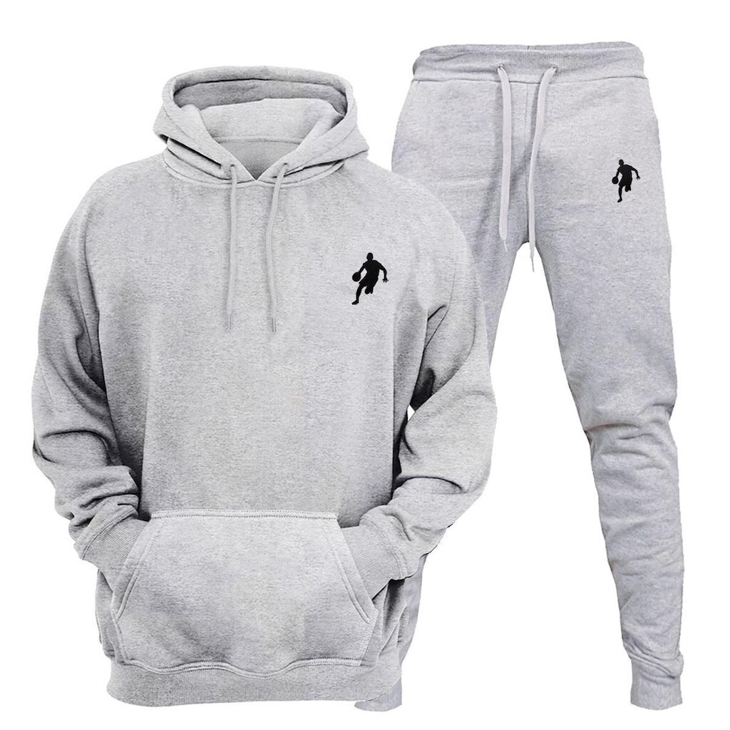 Conjunto Moletom Masculino Capuz Dibre Basquete Cores Plus Size