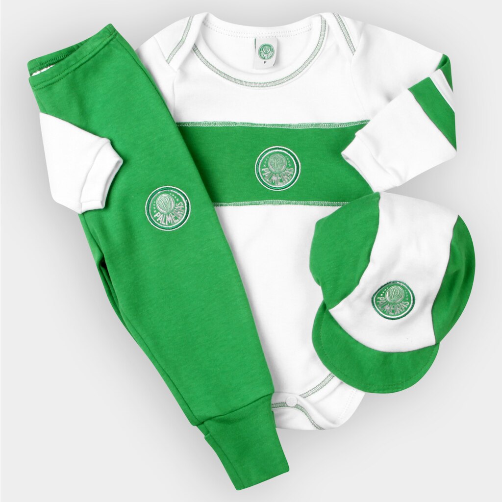 Conjunto Palmeiras Infantil c/ 3 Peças