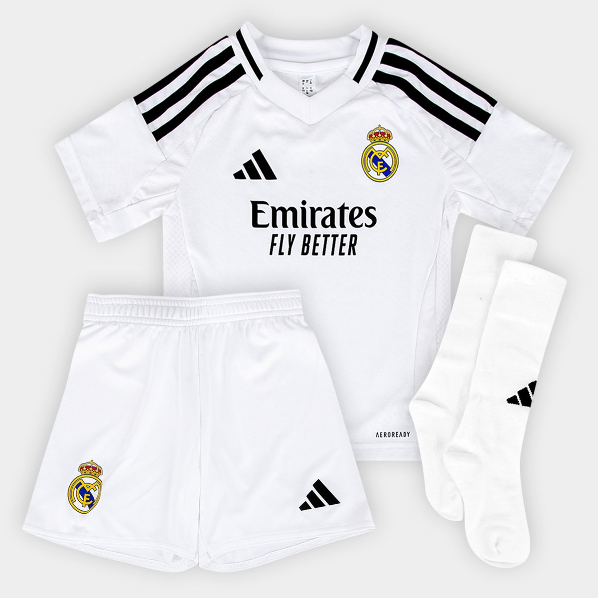 Conjunto Real Madrid Infantil Home 24/25 Adidas - Main Image