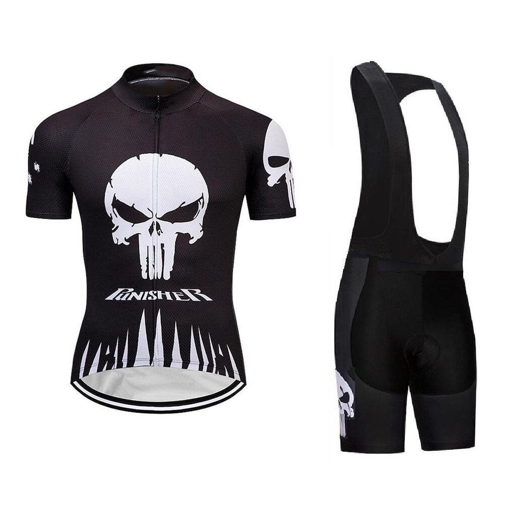 Conjunto Roupa de Ciclismo Bretelle + Camisa com Zíper Full 3 Bolsos