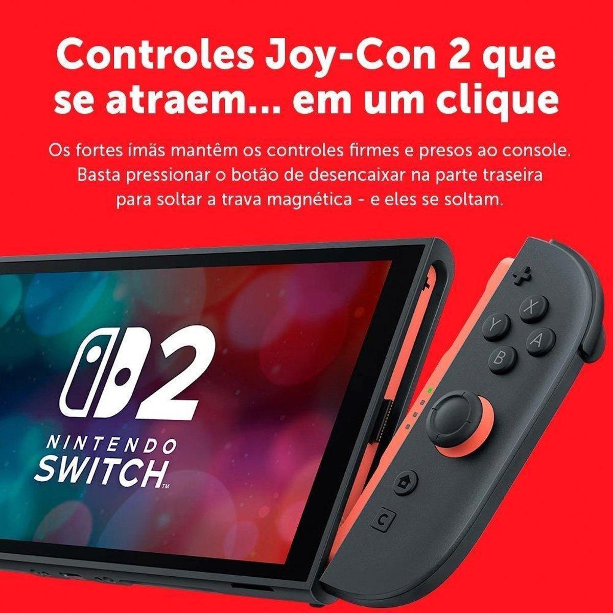 Console Nintendo Switch 2, 256GB - Preto | Clube Netshoes