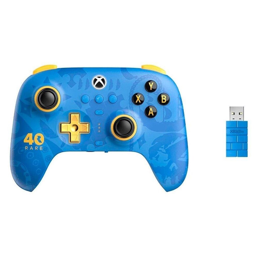 Controle Sem Fio 8BitDo Ultimate, Tri-Mode, para Xbox, Rare Edition, Azul - 81HB05D