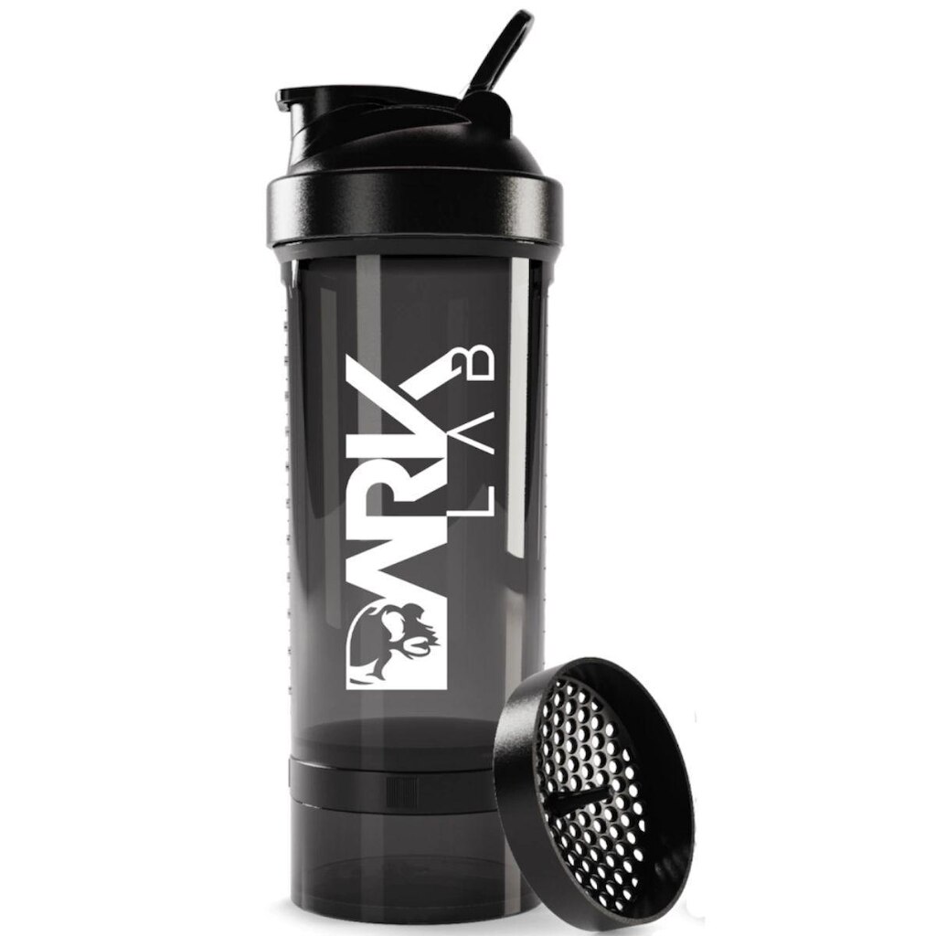 Coqueteleira Premium Pro Trio 700ml Preta Dark Lab