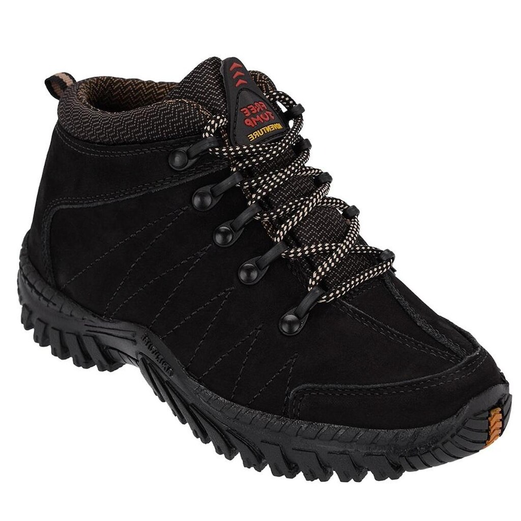 Coturno Infantil Free Jump em Couro Nobuck Masculino