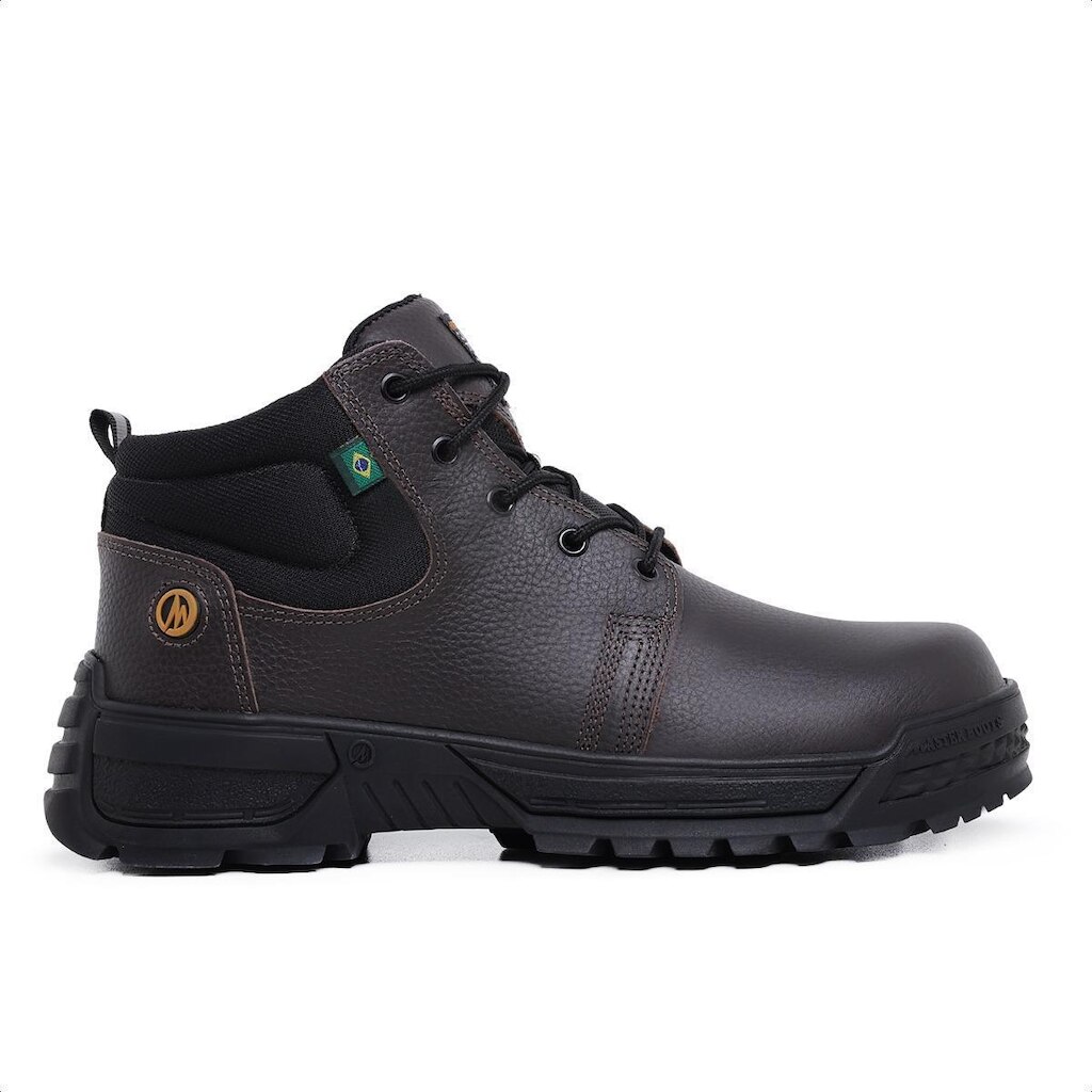 Coturno Masculino Bota Para Trabalho Epi Com C.a Bico Composite