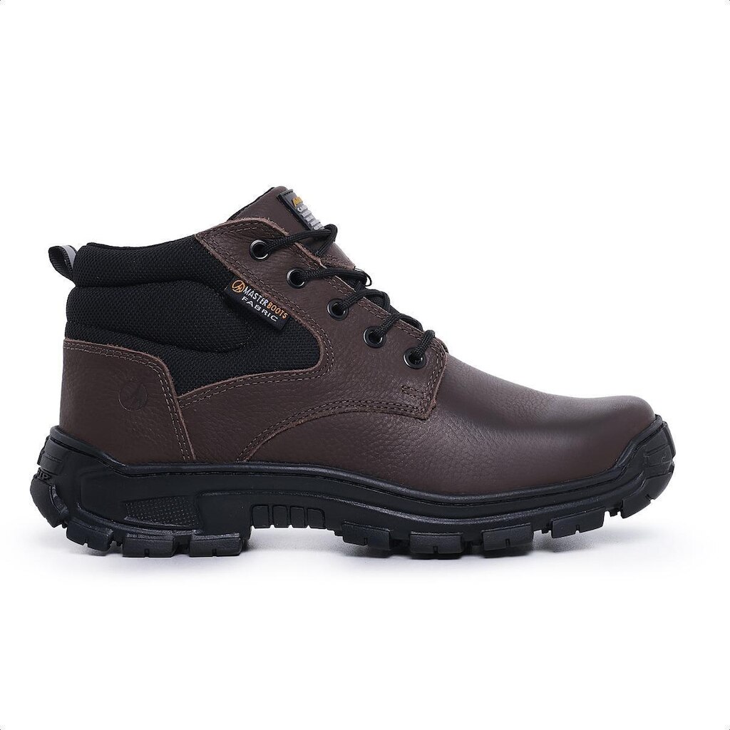 Coturno Masculino Bota Para Trabalho Epi Com C.a Couro Legitimo