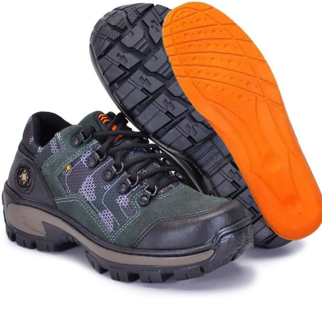 Coturno Masculino Cano Baixo Tratorado de Couro Máximo Conforto Imperdível