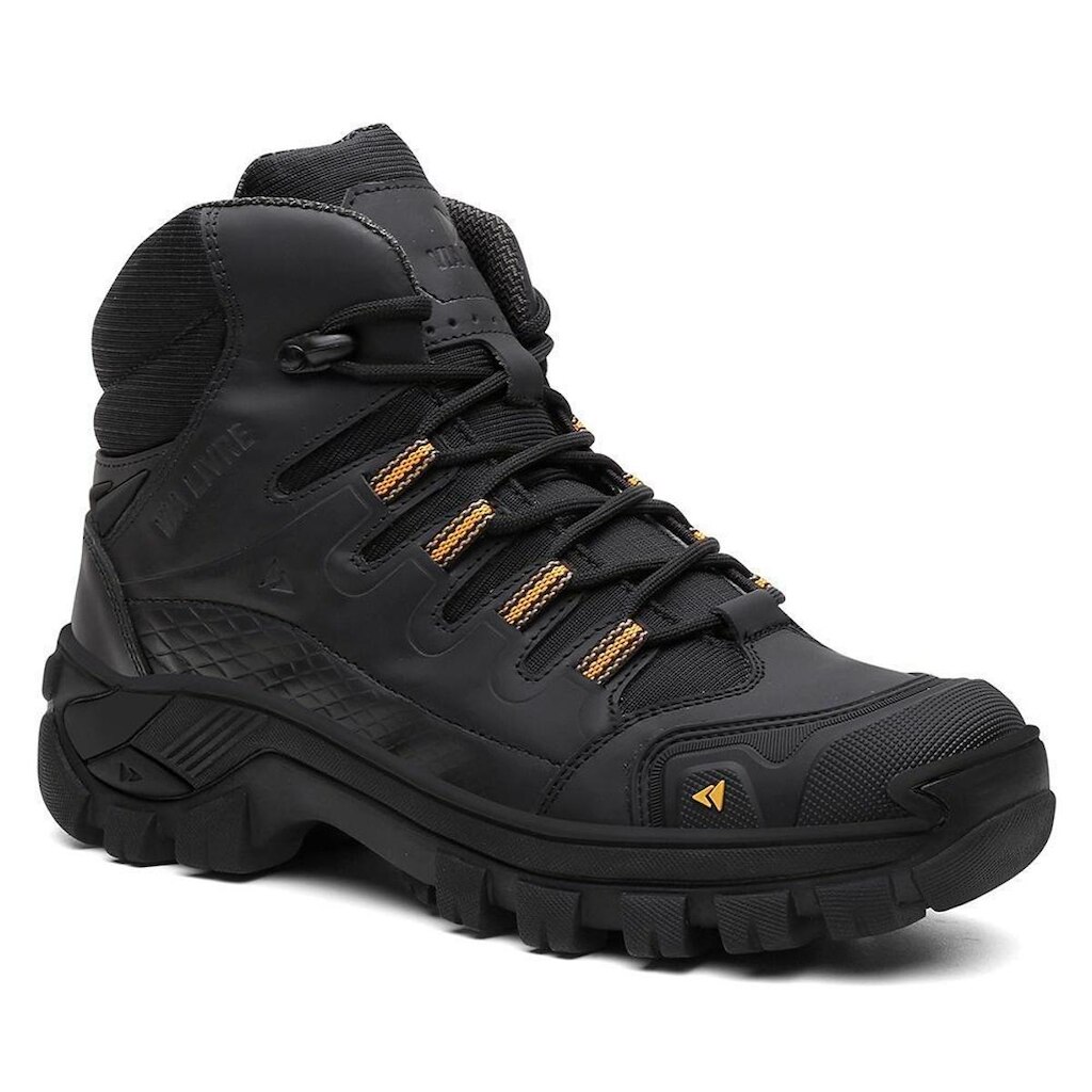 Coturno Resistente Bota De Couro Masculina Antiderrapante C.A