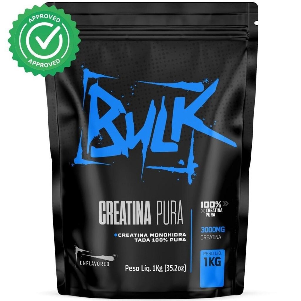 Creatina Monohidratada 100% Pura 1KG Bulk Suplementos
