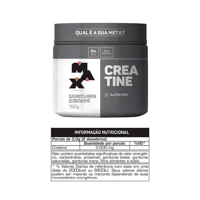 Creatina Monohidratada150g - Max Titanium