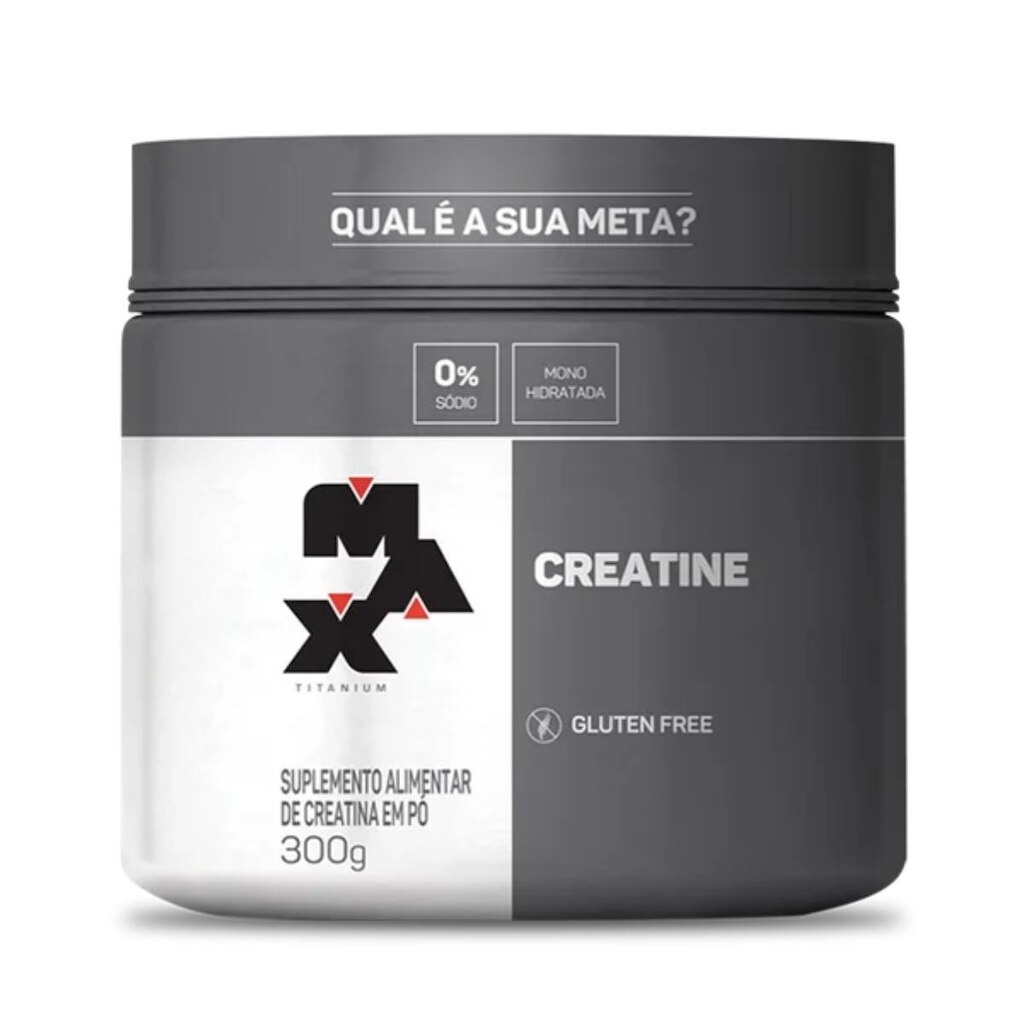 Creatina Pura Max Titanium 300g Creatine Monohidratada Creatina Original Com Nf Pura