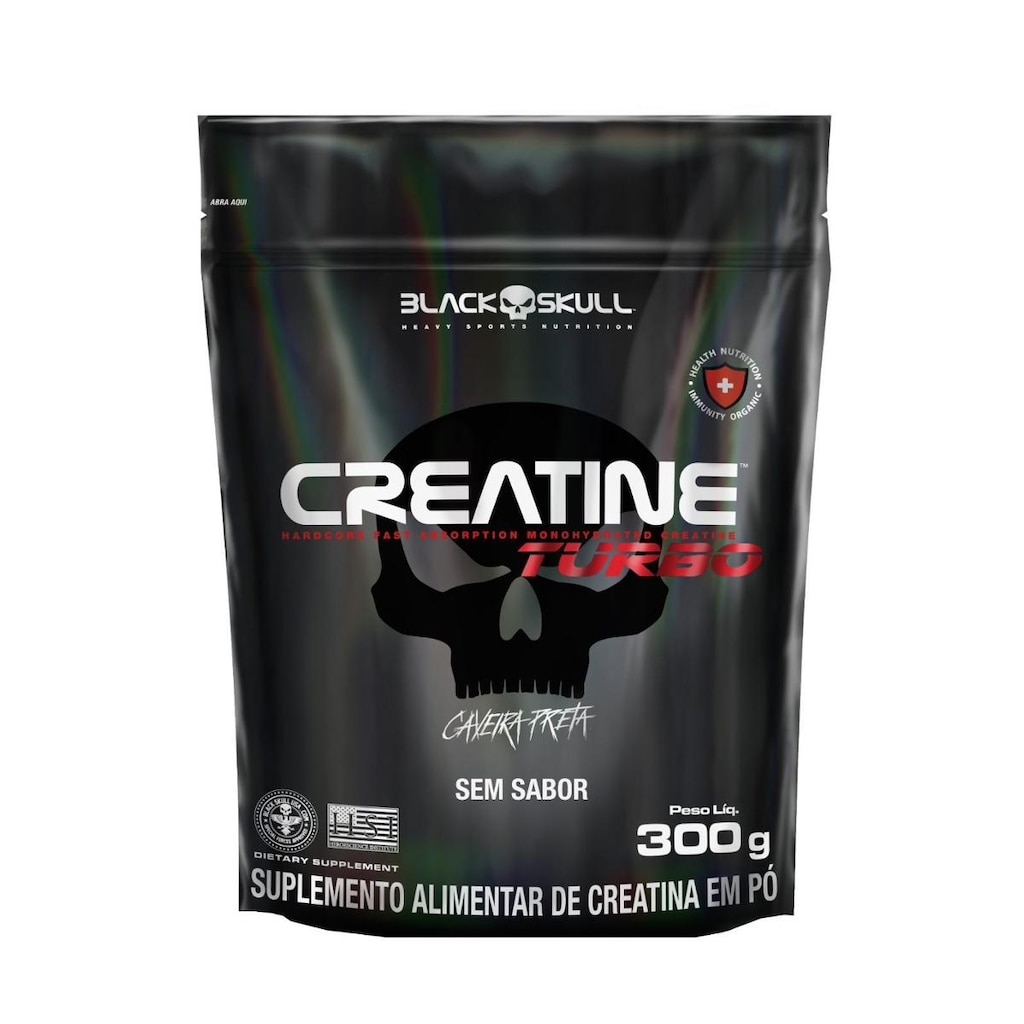 Creatina Turbo Sachê com 300g - Black Skull