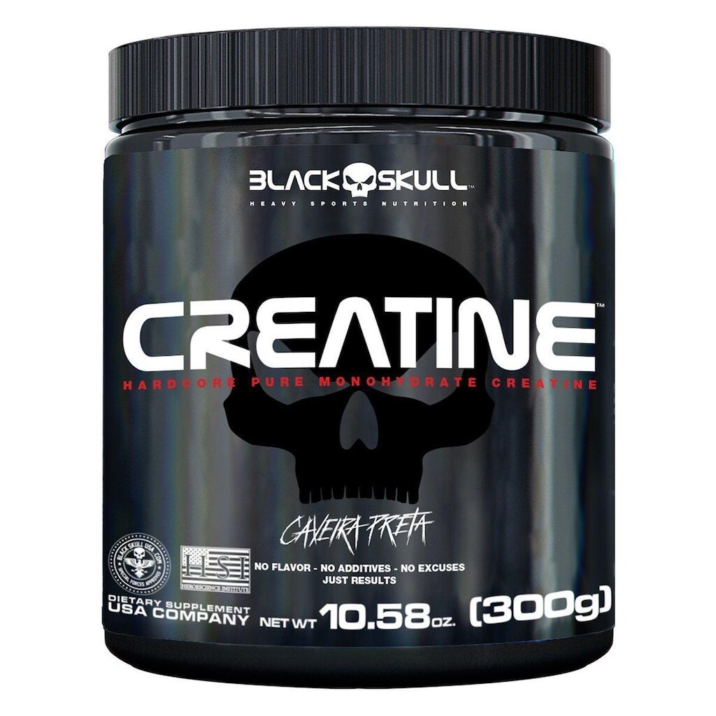 Creatine Caveira Preta 300g - Black Skull