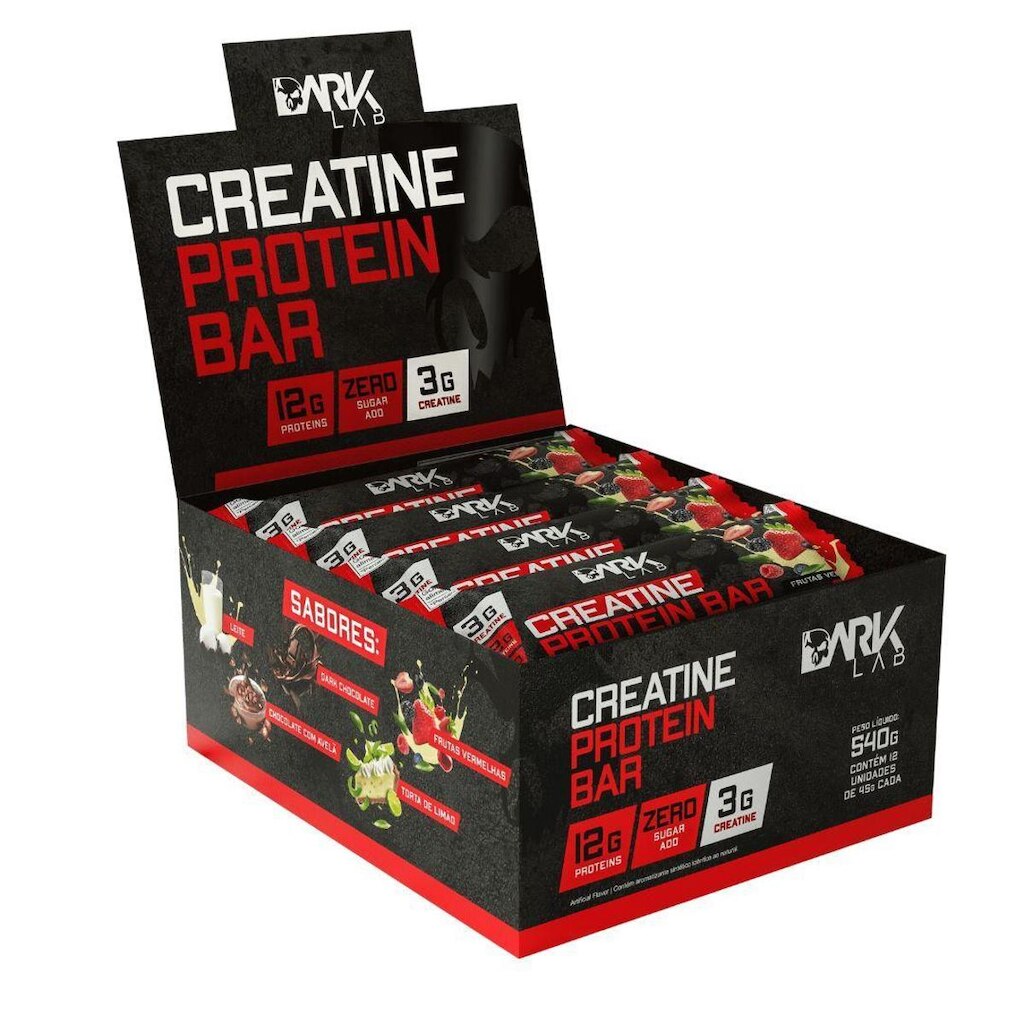 Creatine Protein Bar 12 Un 45g Dark Lab