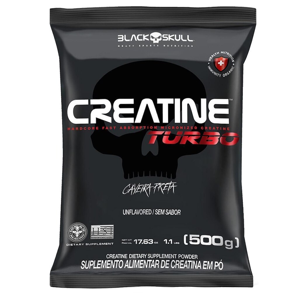 CREATINE TURBO REFFIL - 500G - BLACK SKULL