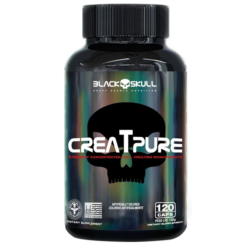 CREATPURE - CREATINA CREAPURE - 120 CAPSULAS - BLACK SKULL