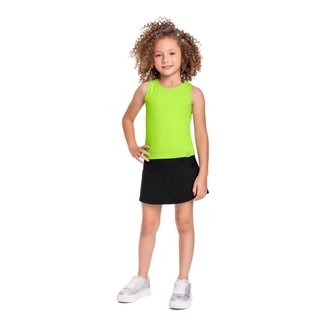 Cropped Básico Infantil em Ribana para Menina Quimby