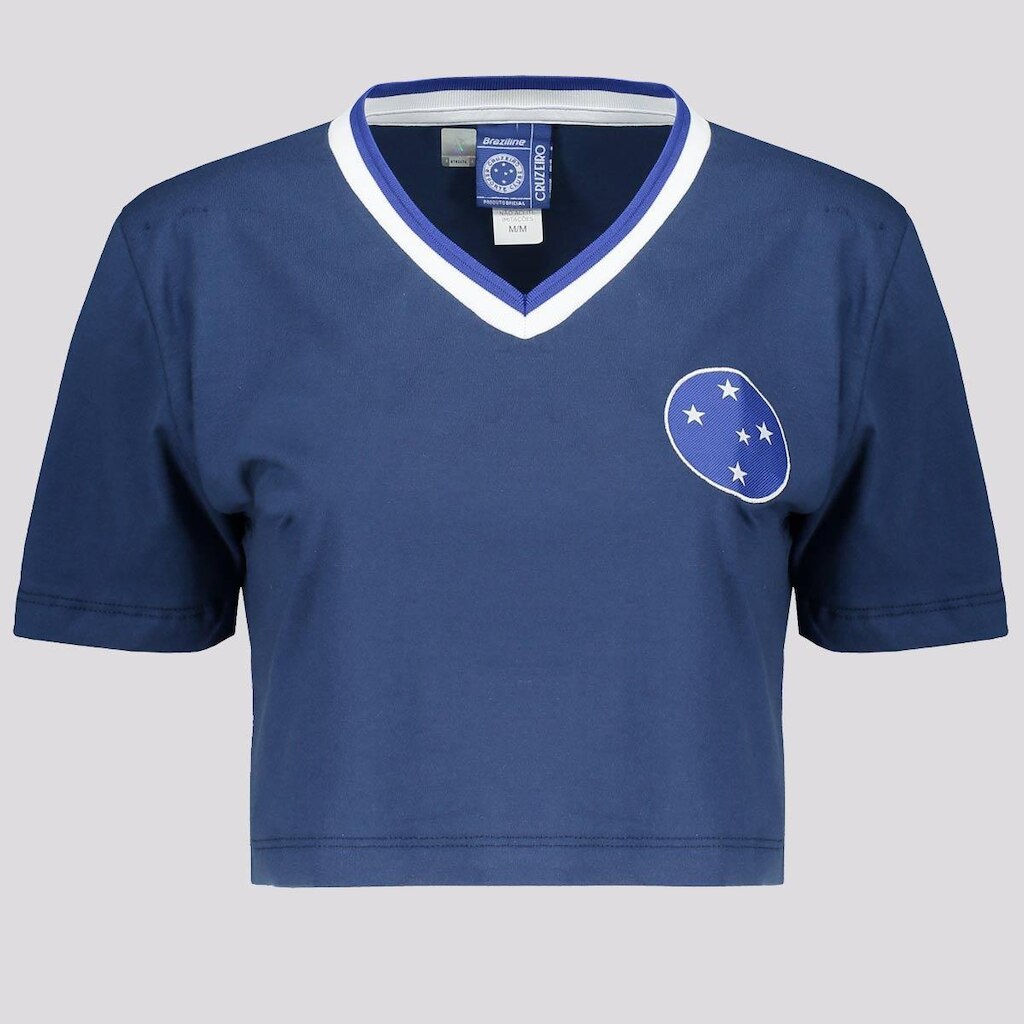 Cropped Cruzeiro Clube Feminino Azul