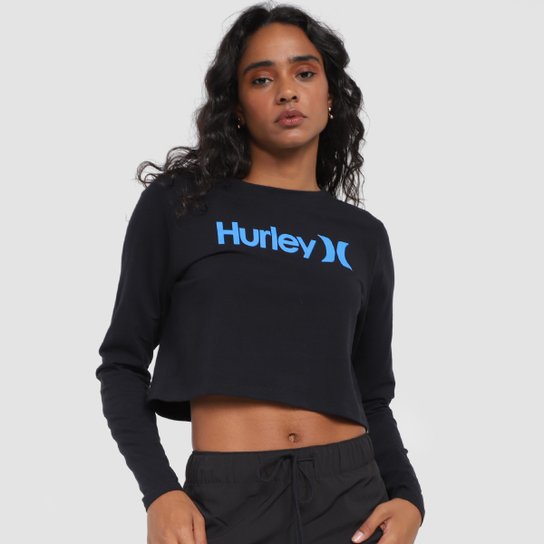 Cropped Hurley Colors Two M/L Feminina - Preto