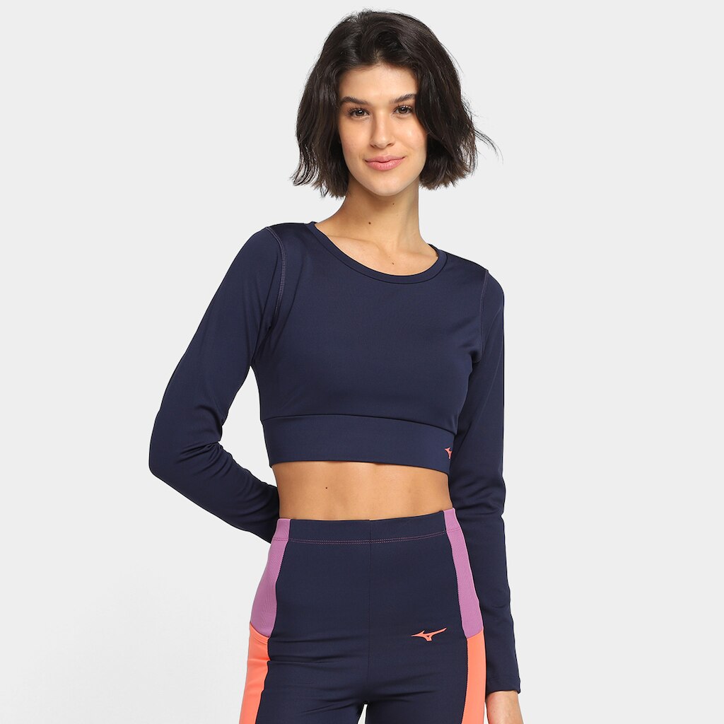 Cropped Mizuno Soul Fit Manga Longa Feminino