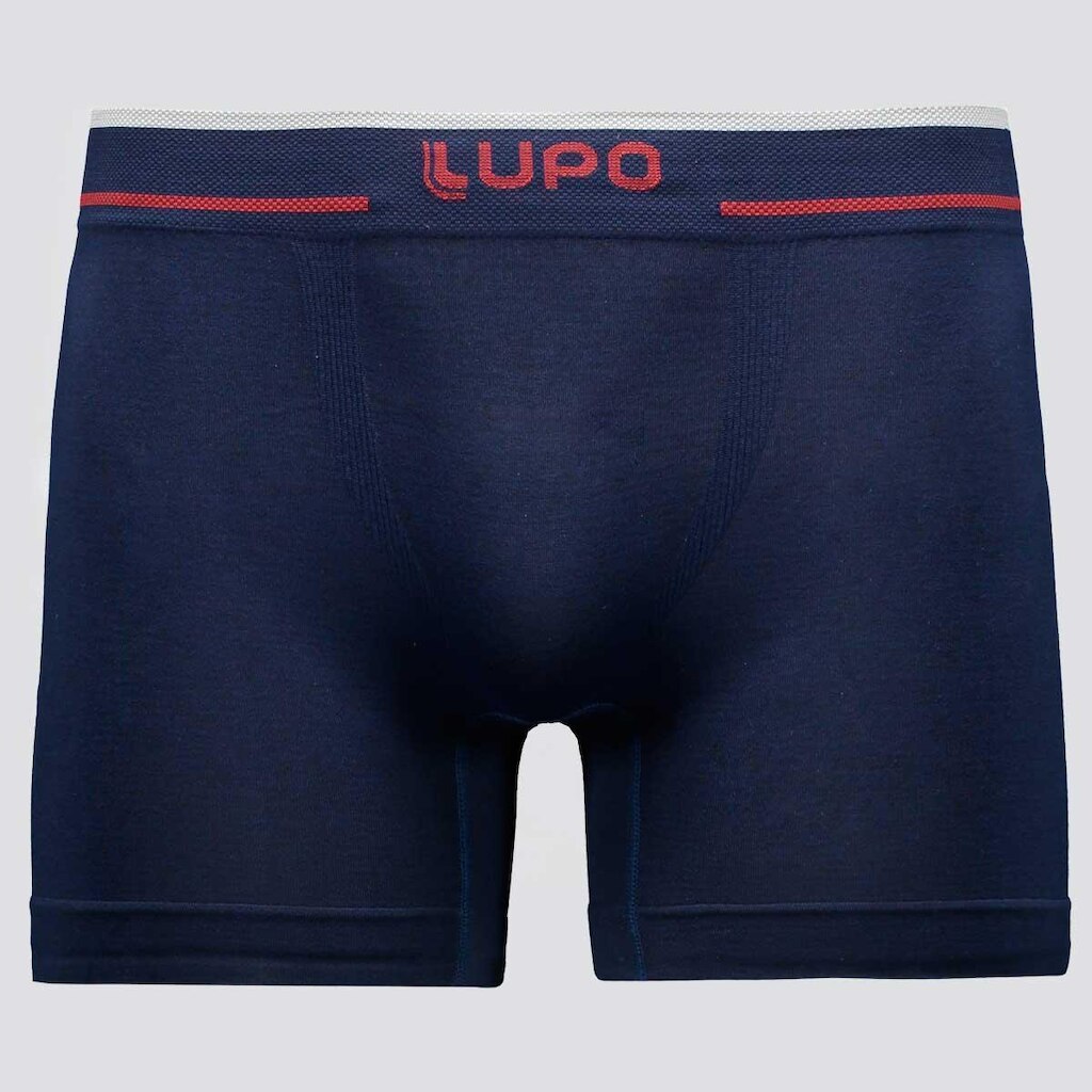 Cueca Boxer Lupo Microfibra Sem Costura Marinho e Vinho