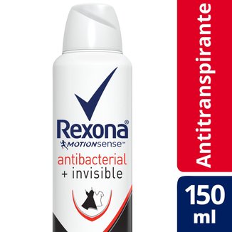 Desodorante Antitranspirante Rexona Feminino Aerosol Antibacterial + Invisible 150ml