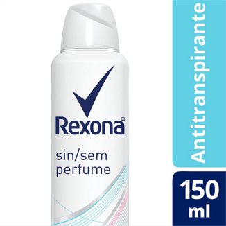 Desodorante Antitranspirante Rexona Sem Perfume Feminino Aerosol 150ml