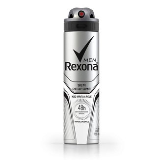 Desodorante Rexona Men Antitranspirante Sem Perfume Aerosol Masculino 150ml