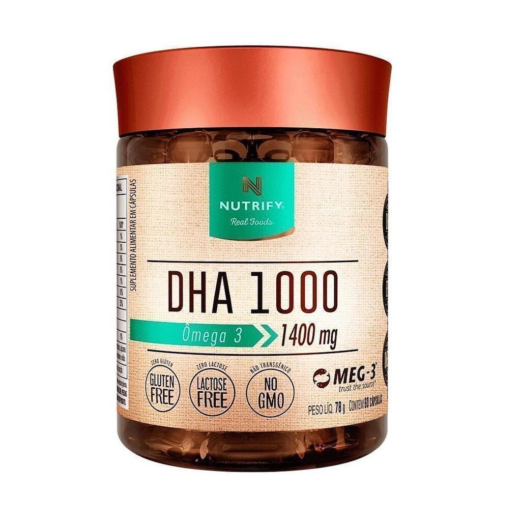 DHA 1000 (Ômega 3) Nutrify 60 cápsulas