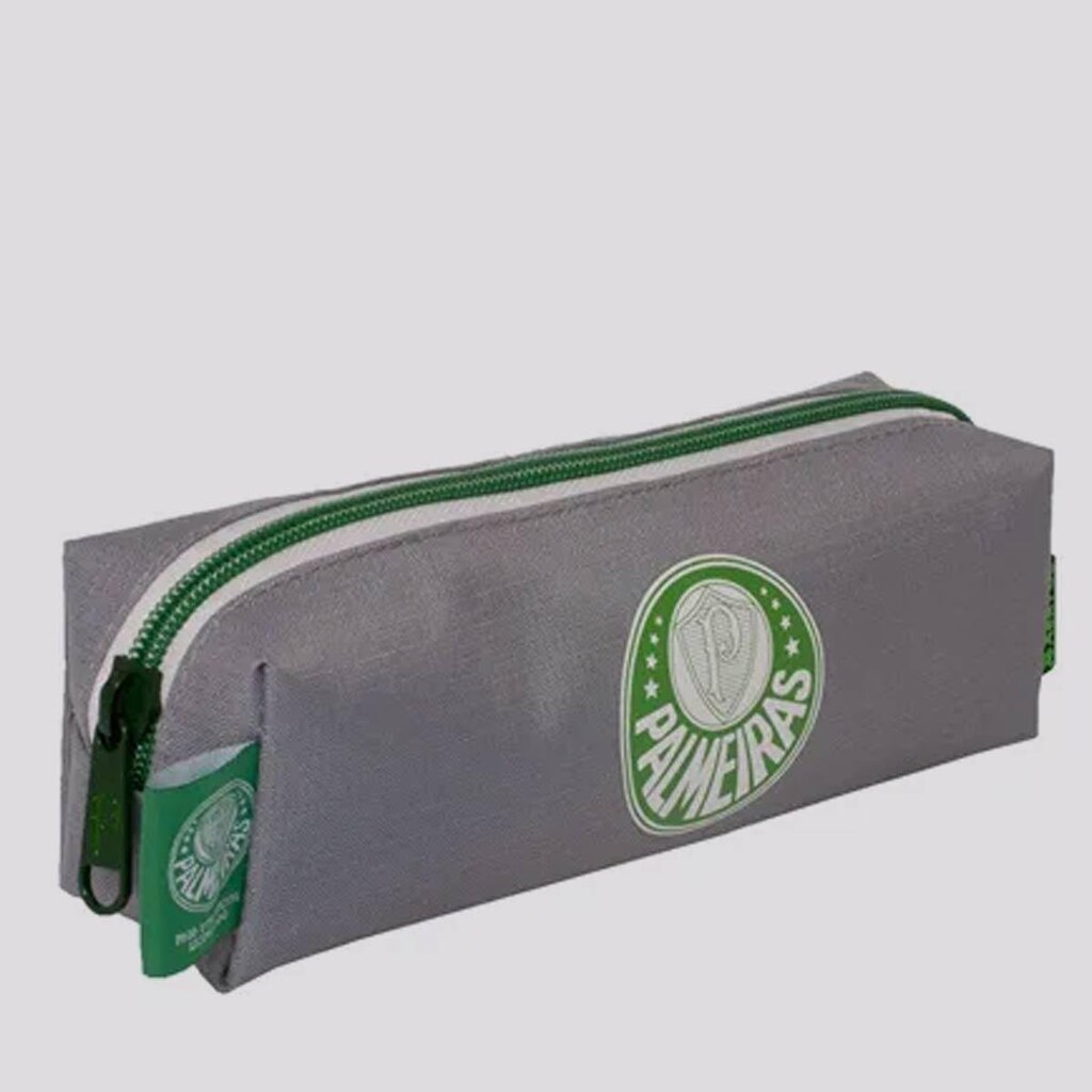 Estojo Palmeiras Logo Cinza