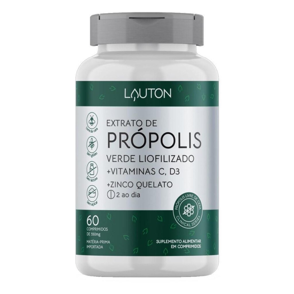 Extrato de Propelis Verde Liofilizado 60 Caps - Lauton