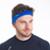 Faixa de Cabelo Elástica Headband Esportiva Proteção UV50+ - Azul