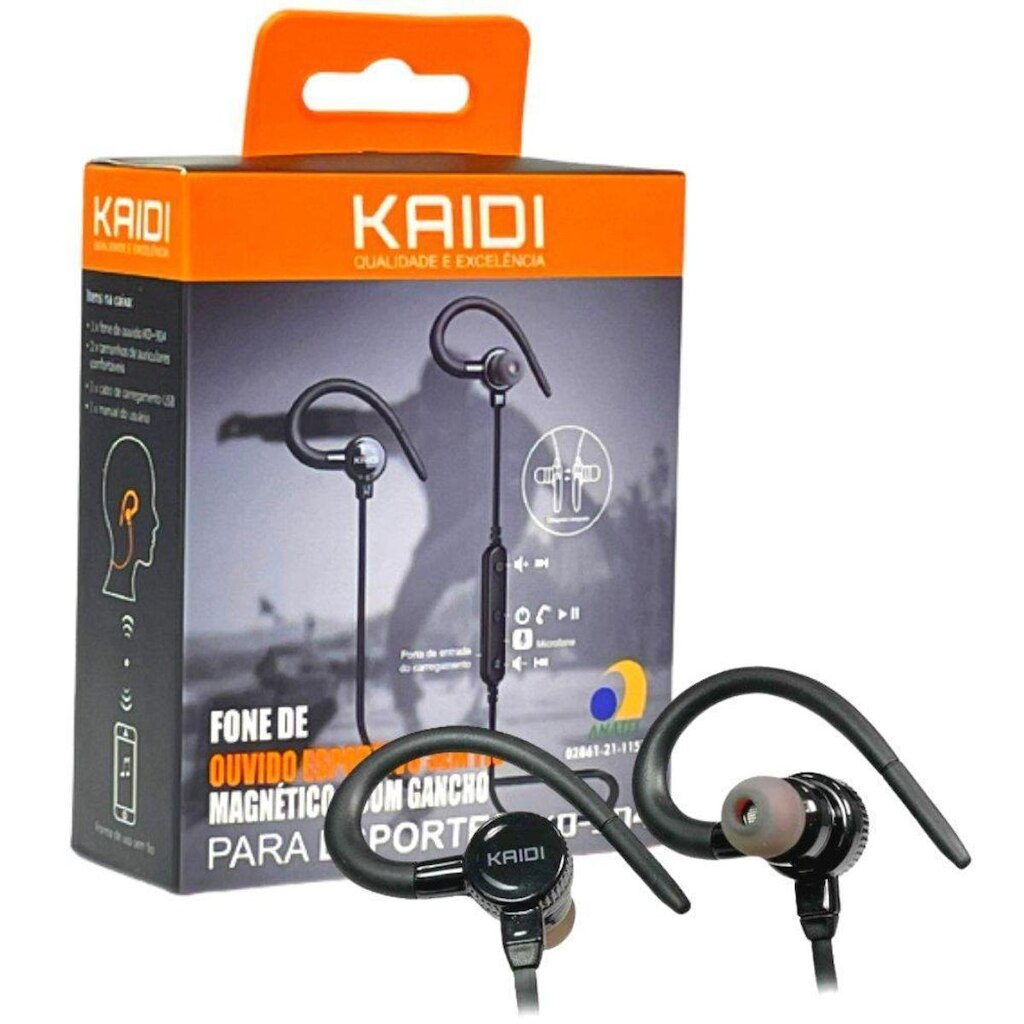Fone de Ouvido Kaidi 904 Bluetooth 5.0 KD 904 Esportivo 792 794 903