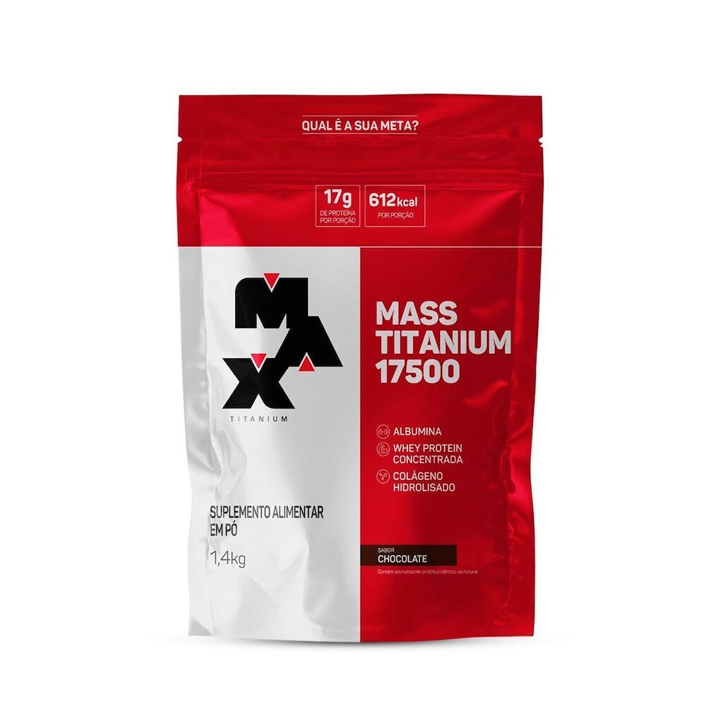 Hipercalórico Mass Titanium 17500 Refil 1,4Kg - Max Titanium