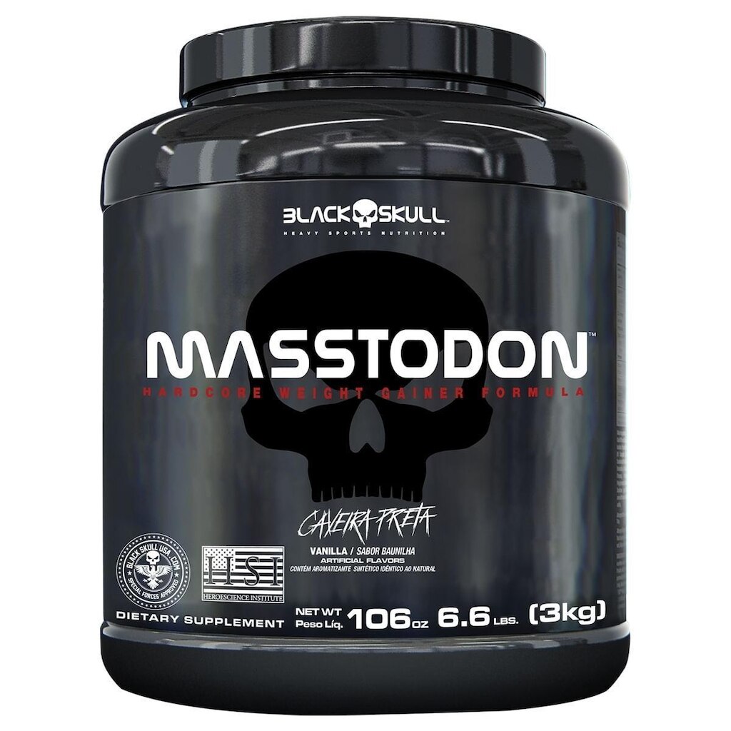 Hipercalórico Masstodon - 3Kg - Black Skull