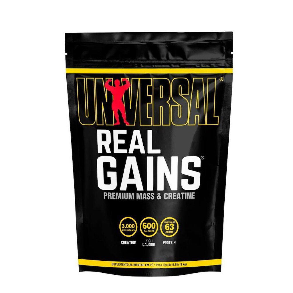 Hipercalórico Real Gains 3kg - Universal Nutrition