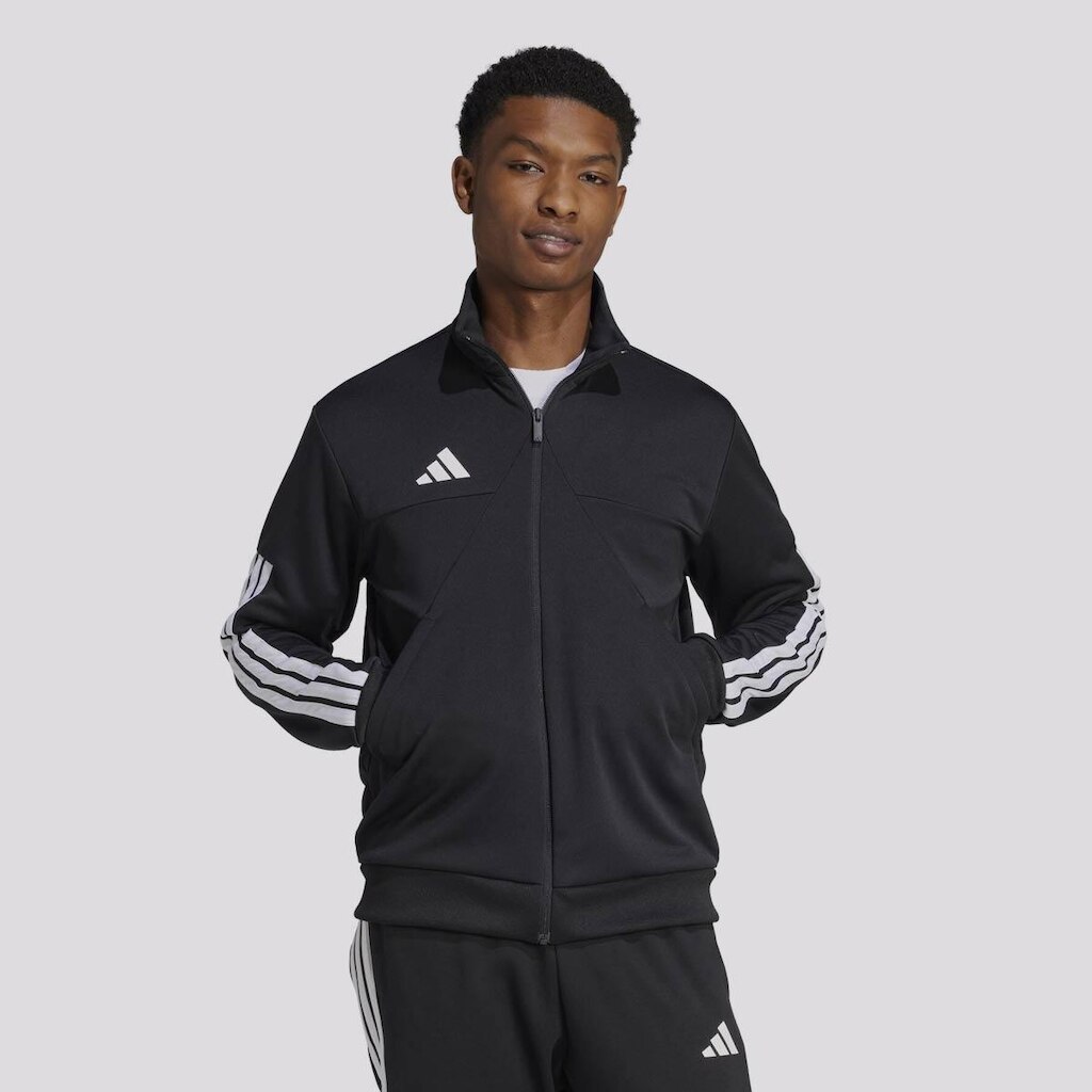 Jaqueta Adidas Tiro Preta e Branca