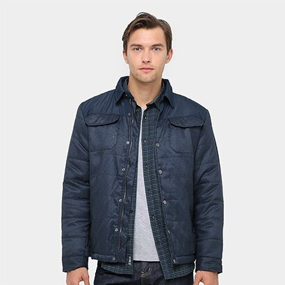 jaqueta burn helanca listras masculina