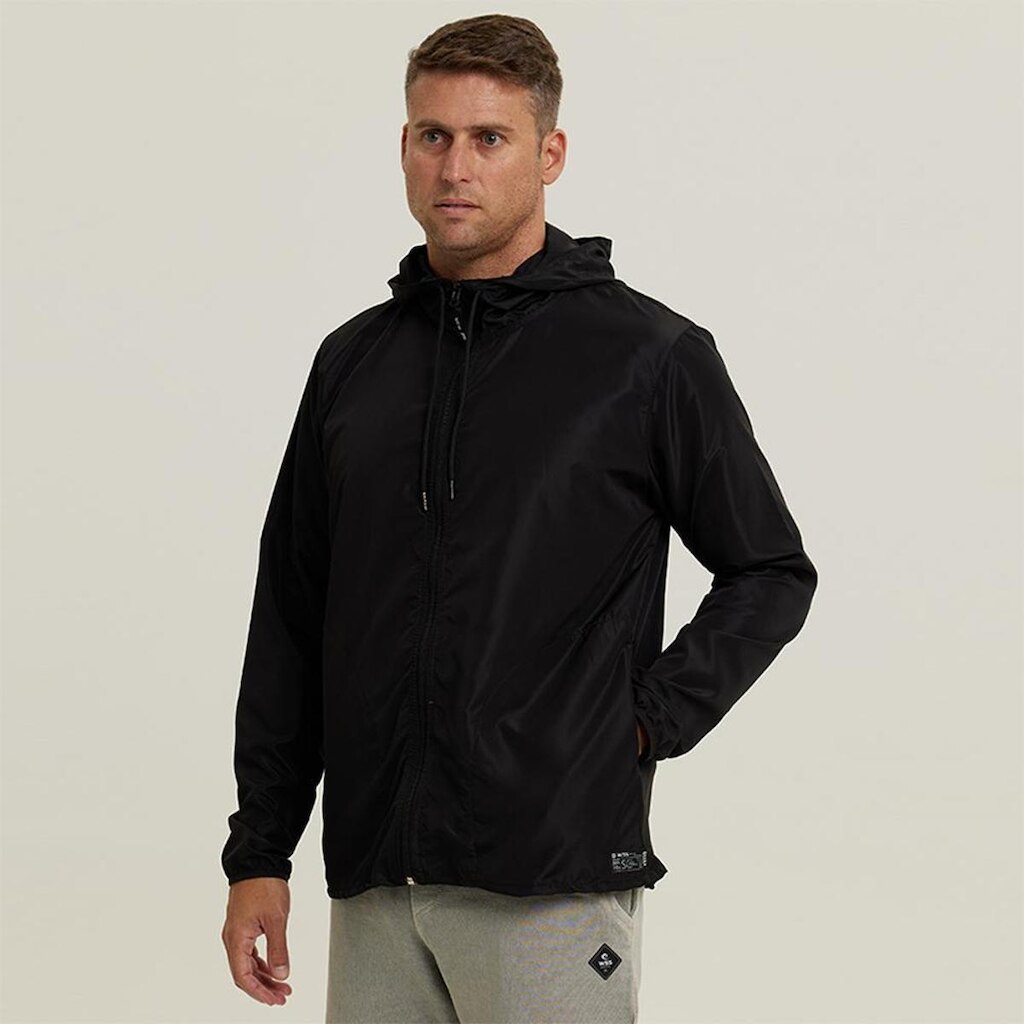 Jaqueta Corta Vento Impermeável Preto Masculino WSS Classic