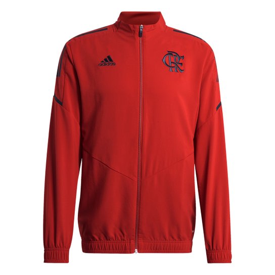 Jaqueta Flamengo Treino 21/22 Adidas Masculina - Vermelho Menor preço em Jaqueta Flamengo Treino 21/22 Adidas Masculina - Vermelho