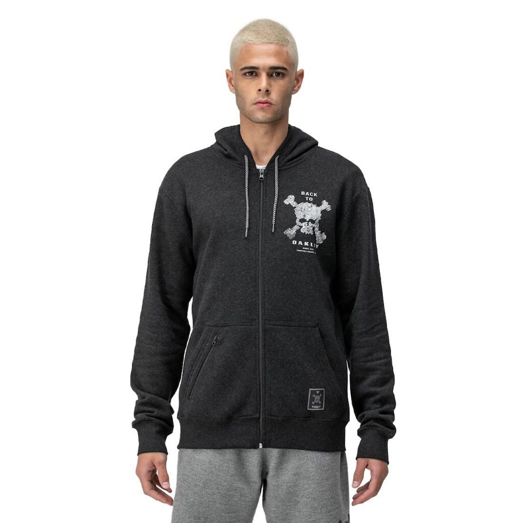 Jaqueta Moletom Oakley Back To Skull Capuz Masculino
